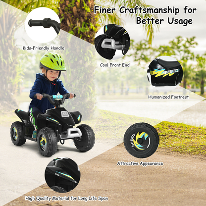 ATV Eléctrica para Niños Pequeños de 6V con Reversa - Regalo Ideal para Niños