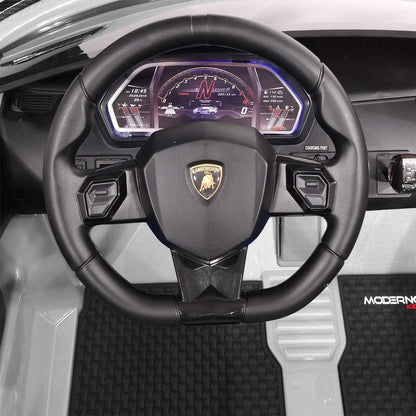 24V 2 SEATS AUTHENTIC LAMBORGHINI AVENTADOR SVJ KIDS RIDE-ON SPORTS VEHICLE WITH LIGHTS AND REMOTE CONTROL