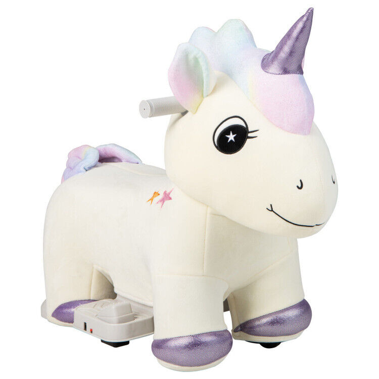 Magical 6V Electric Unicorn Car for 1-3 Year Old Girls with Music