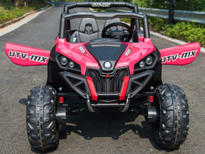 Kids Electric UTV 4x4 Off-road Ride-on Toy with Remote Control in Pink