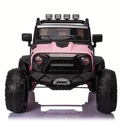 Electric 24V Battery Kids Ride On Car Toy Truck with USB, Bluetooth, and Remote Control Features