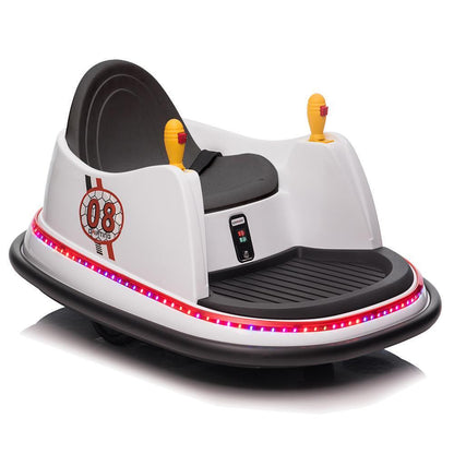 360° Spinning Electric Bumper Car for Kids with Remote Control and MP3 Player