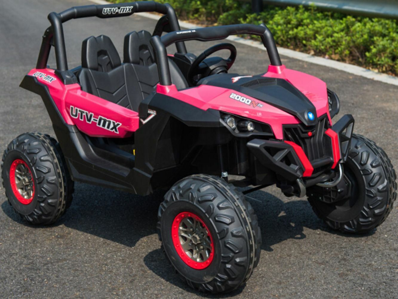 12V Kids Ride-On Toy Electric Car - Mini Moto UTV 4x4 - Black, Blue, White, Red, Pink