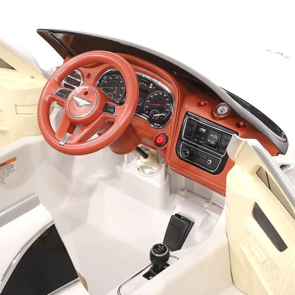 LICENSED BENTLEY BENTAYGA 12V CHILD'S RIDE-ON TOY SUV WITH EVA RUBBER WHEELS, TWIN MOTORS, AND REMOTE CONTROL ACCESS.