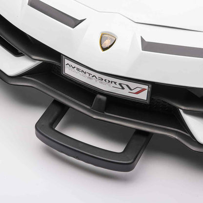 24V 2 SEATS AUTHENTIC LAMBORGHINI AVENTADOR SVJ KIDS RIDE-ON SPORTS VEHICLE WITH LIGHTS AND REMOTE CONTROL
