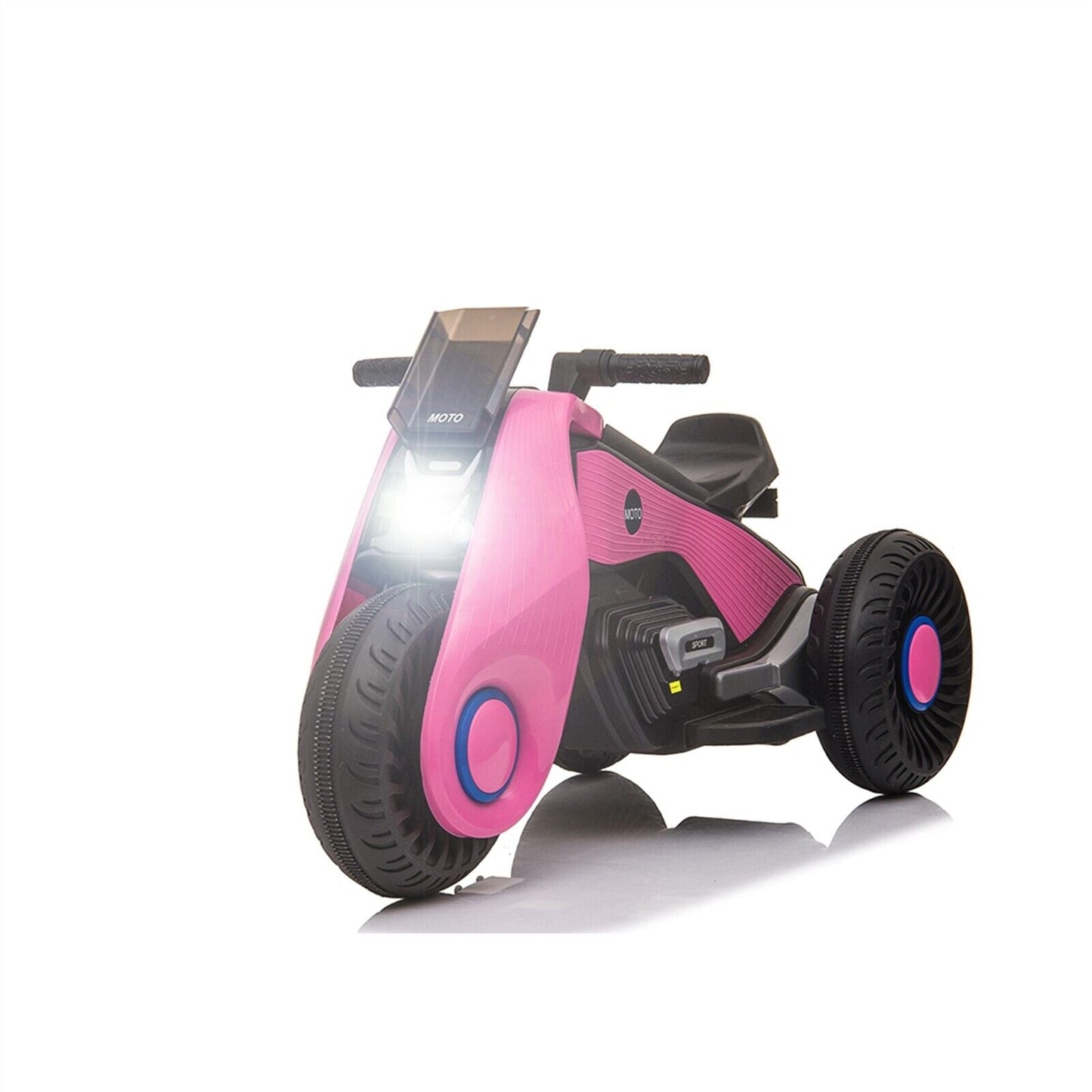 Fun and Stylish Pink Electric Motorcycle for Kids with USB Music - Perfect Birthday Gift for Girls!