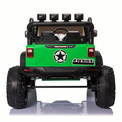 Electric 24V Battery Kids Ride On Car Toy Truck with USB, Bluetooth, and Remote Control Features