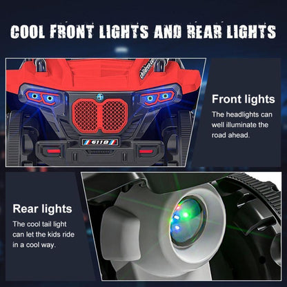 Electric ATV Ride-On Toy for Kids with LED Headlights - 4-Wheeler Quad Car
