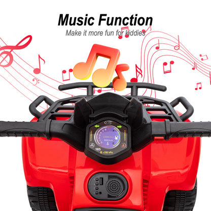 Red 6V Electric Four-Wheeler Ride on Toy for Toddlers - Perfect for Little Adventurers!