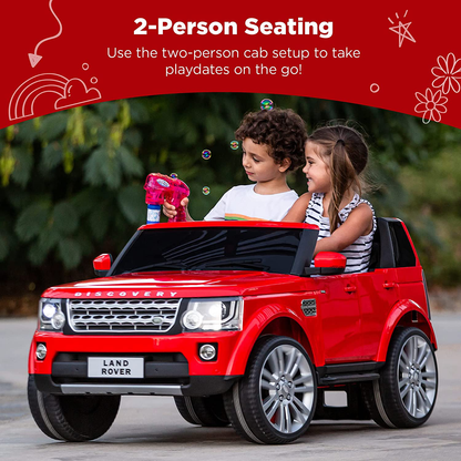 Top Pick Products 12V 3.7 MPH Double Rider Licensed Land Rover Electric Car Toy with