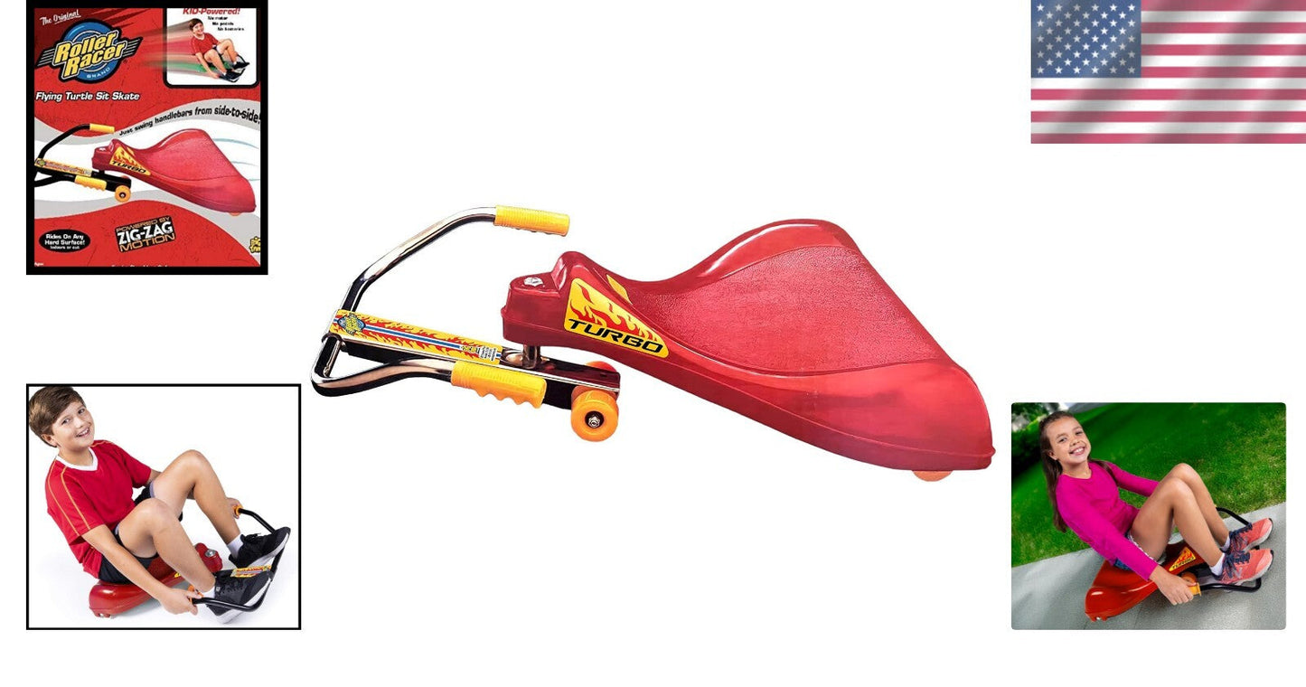 Flying Zig-Zag Motion Turtle Skate Toy for Active Kids Ages 3-8