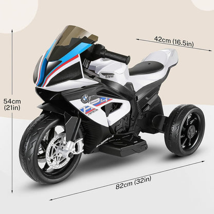 BMW 12V Battery Powered Ride on Motorcycle for Kids with Headlight - Perfect Gift
