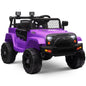 12V Kids Ride-On Truck with Power Wheels, LED Lights, and Parental Remote Control