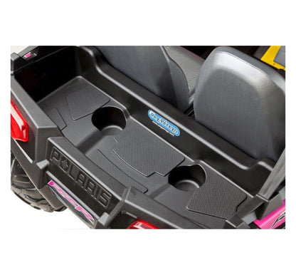 Peg Perego 12V Polaris RZR 900 Electric Ride-On Vehicle in Pink - Accommodates 2 Kids