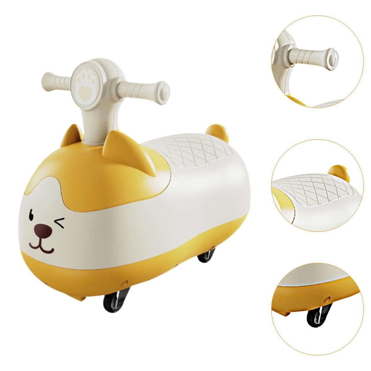 Wiggle Car Ride-Ons with Smooth Surface for Outdoor Play Ages 3 and Up Party Favors