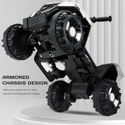 Electric ATV Ride-On Car with MP3 Player and LED Lights - 6V Battery Powered, 4-Wheeled Beach Cruiser