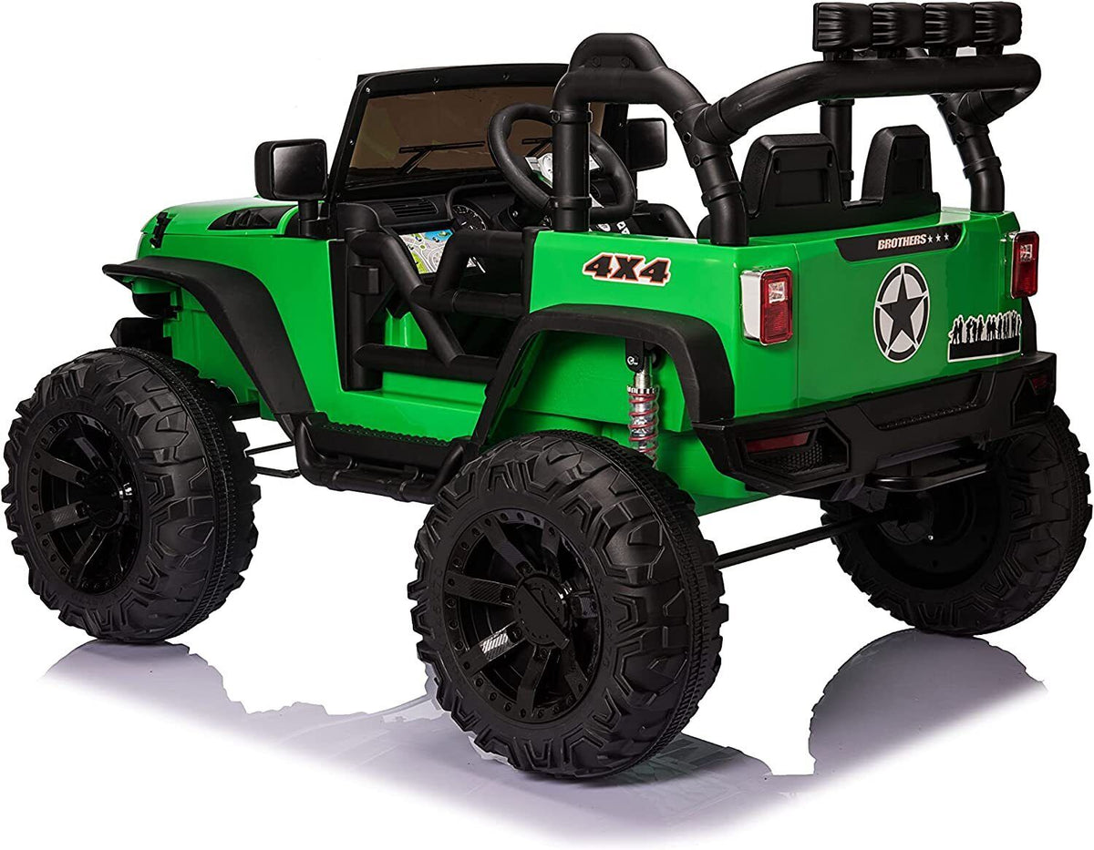 Premium 24V Electric Kids Jeep with 2X200W Battery, Remote Control, and 3-Speed Options