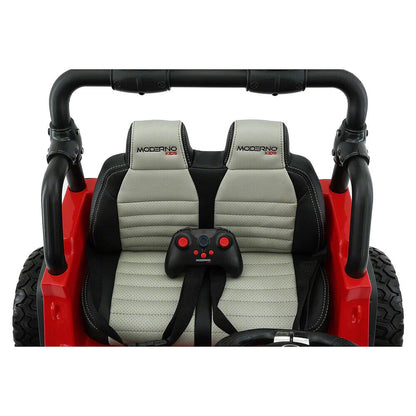 12V CHILDREN'S RIDE-ON JEEP TRUCK CAR, DUAL POWERFUL MOTORS, TWO SEAT CAPACITY, HIGH-GRIP TYRES, LED LIGHTS & REMOTE CONTROL