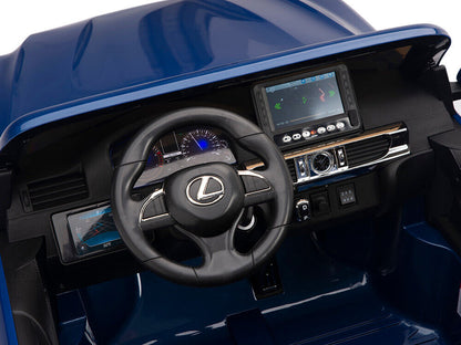 Blue 24V Power Lexus 570 Kids Electric Ride-on SUV with 4x4 Capability and EVA Rubber Tires