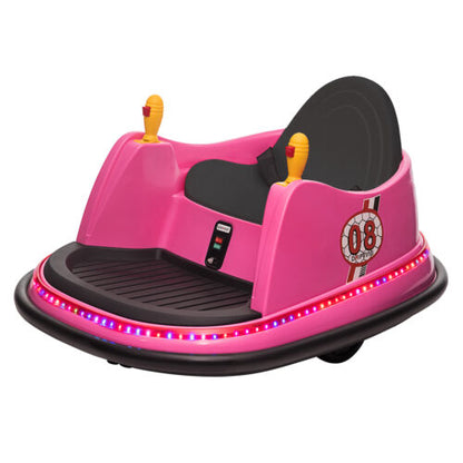 Stylish Pink 6V 7A.h Bumper Car for Endless Fun