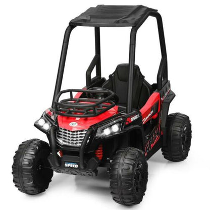 12V Children's Ride-On Electric Off-Road UTV Truck with Remote Control, Music Player, and LED Lights