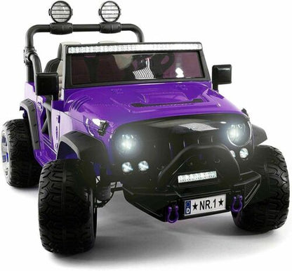 2023 12V Children's Jeep Dual-Seater Ride On Kids Vehicle Truck with Remote Control, 3 Gears, Melodies.