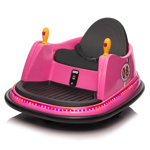 Stylish Pink 6V 7A.h Bumper Car for Endless Fun