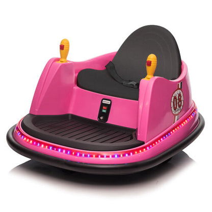 Stylish Pink 6V 7A.h Bumper Car for Endless Fun