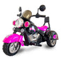 Electric 3-Wheel Chopper Motorcycle Toy for Kids with LED Headlights