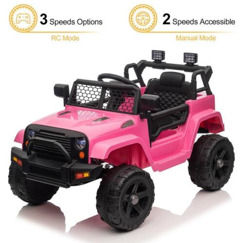 Remote Control Ride-On Car Truck with 3 Speeds and 3 Color Options