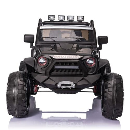 2-Seater 24V Electric Ride-On Truck with MP3 Player and LED Lights for Kids, Remote Control Included