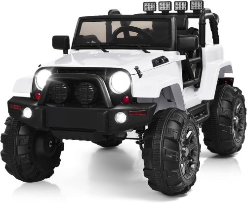 12V Electric Jeep Ride-On Car with Parental Remote Control and MP3 Player for Kids