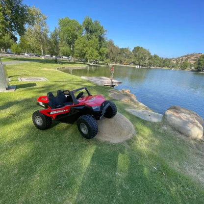 TOUCH TV 24V CLASH UTV RIDE ON MEGA BUGGY CAN AM ALL-TERRAIN VEHICLE DOUBLE SEAT 4WD LARGEST
