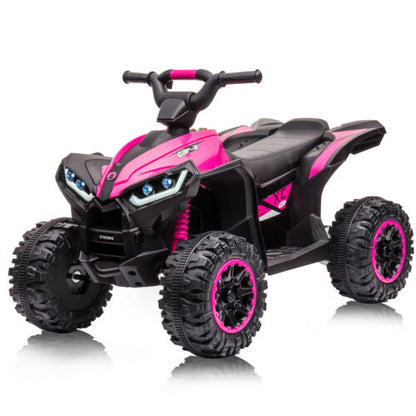 Electric 4-Wheels Car Truck ATV for Kids Ages 3+: 12V Battery Powered Ride On Toy