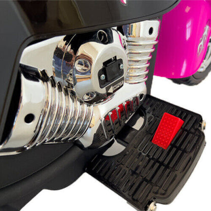 Electric 3-Wheel Chopper Motorcycle Toy for Kids with LED Headlights