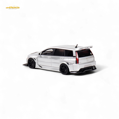 404ERROR Mitsubishi Lancer EVO 9 Wagon Glossy Silver 1:64