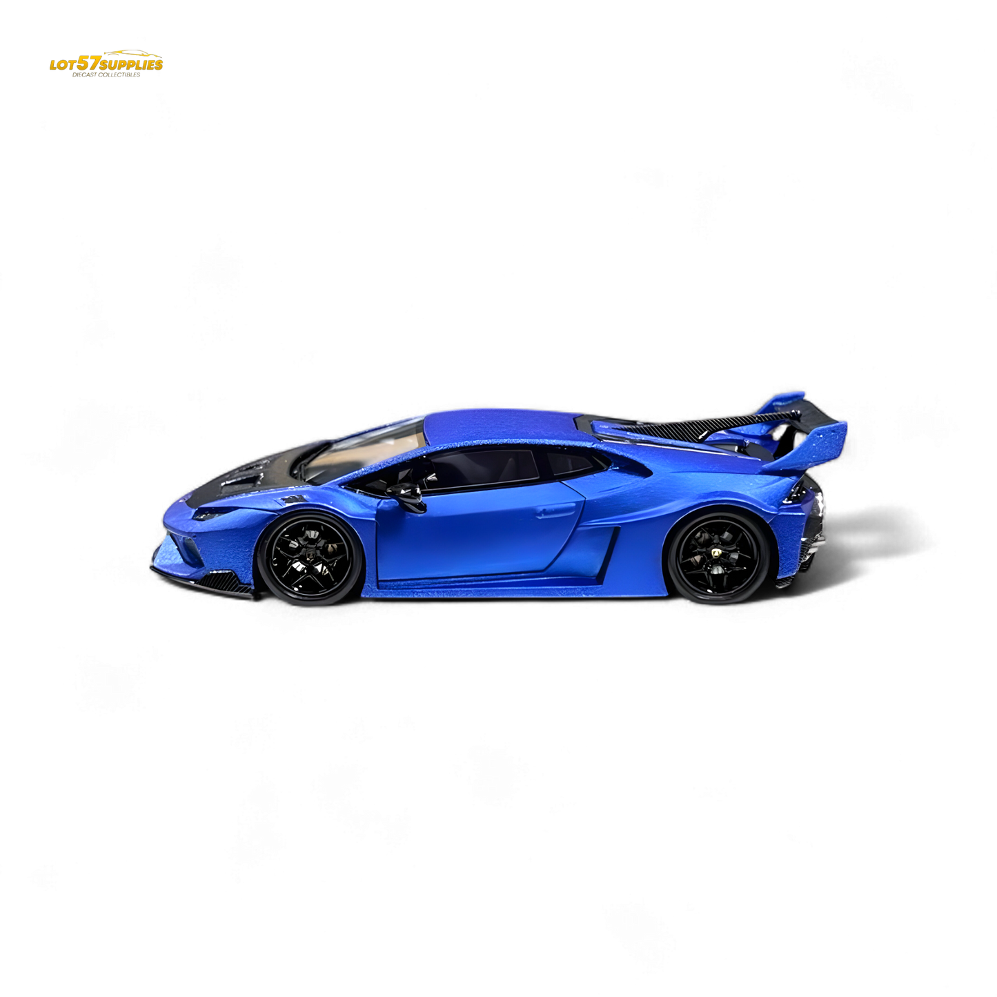 Flame Lamborghini Huracan LP610-4 WideBody Resin - Matte Blue 1:64