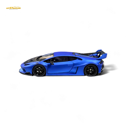 Flame Lamborghini Huracan LP610-4 WideBody Resin - Matte Blue 1:64