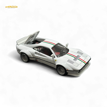 Hone Model 64 288GTO Wide-Body Latte Art White 1:64