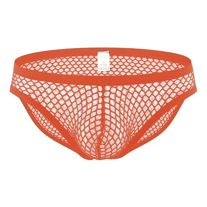 Clever-Men Mode Mesh Briefs - Orange
