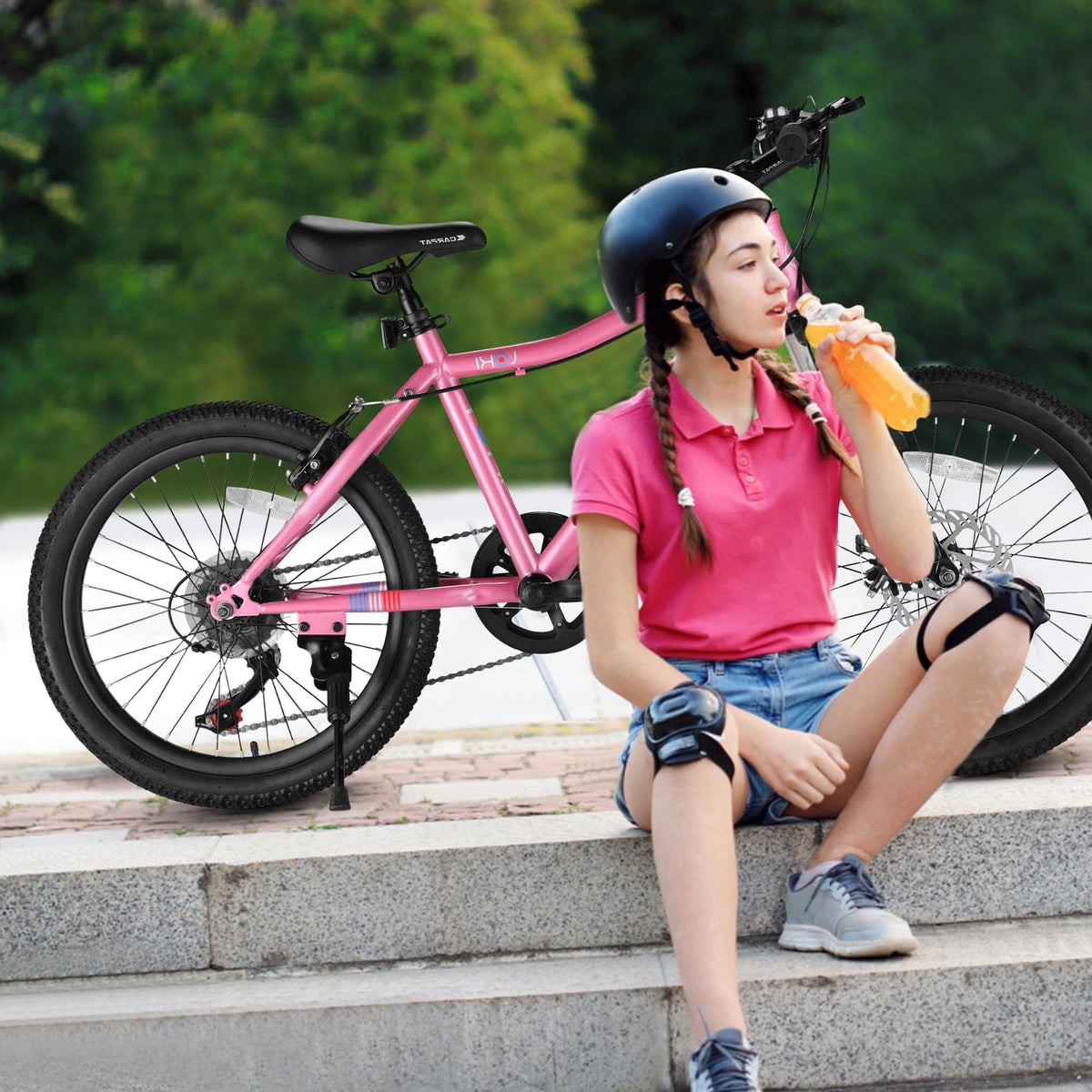 20-Inch 7-Speed Mountain Bike for Kids Ages 8-12 Boys and Girls