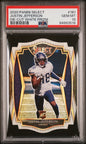 Graded 2020 Panini Select Justin Jefferson #161 Die Cut White Prizm Rookie RC Football Card PSA 10 Gem Mint