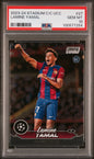 Graded 2023 Topps Stadium Club Chrome UCC Lamine Yamal #27 Rookie RC Soccer Card PSA 10 Gem Mint