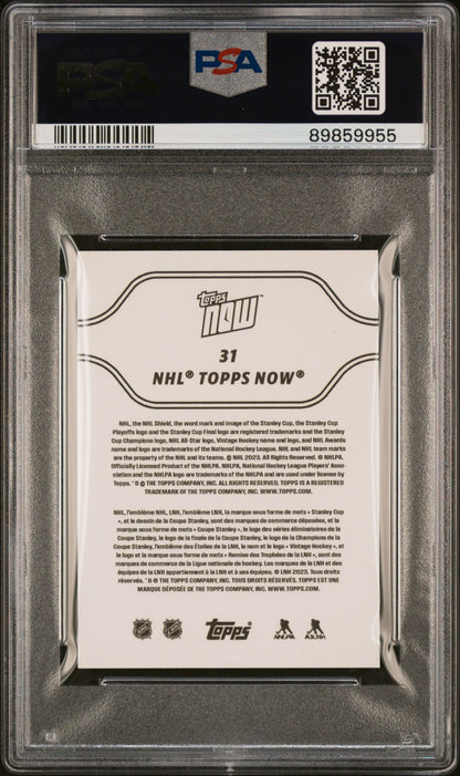 Graded 2023 Topps Now NHL Connor Bedard #31 Stickers Rookie RC Hockey Card PSA 5 EX