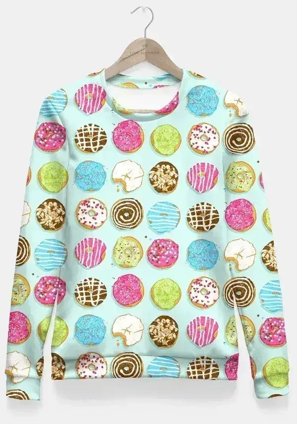 Sweet donuts Fitted Waist Sweater Women