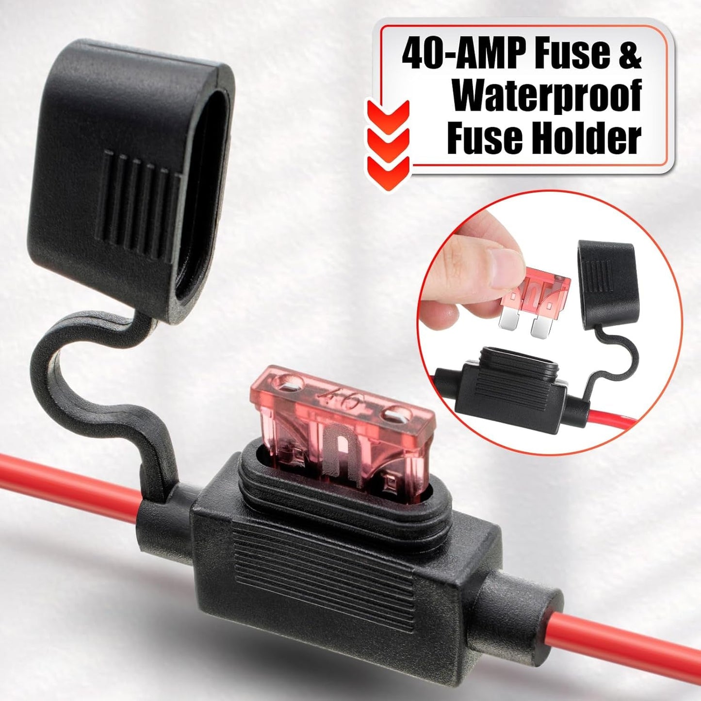 12-Pack 12 AWG Wire Harness Connector Replacement Compatible with Peg-Pe