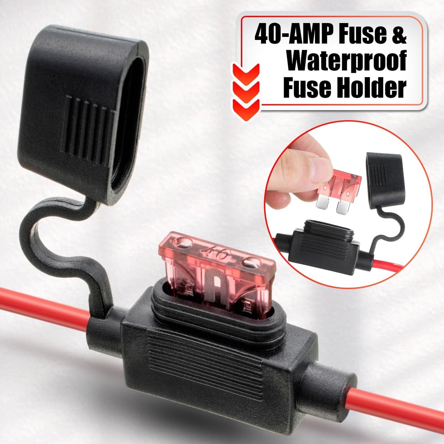 2 Pack 12 AWG Wire Harness Connector Replacement Compatible with Peg System