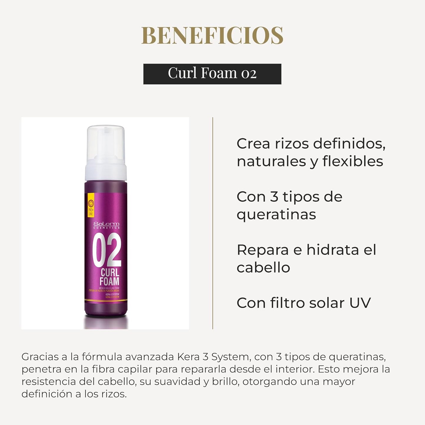 SALERM - Curly Hair Foam 6.8 oz