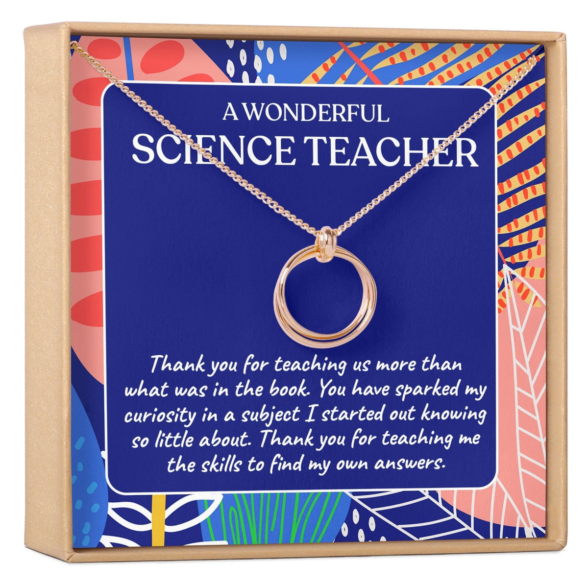 Science Teacher Necklace, Multiple Styles Jewelry