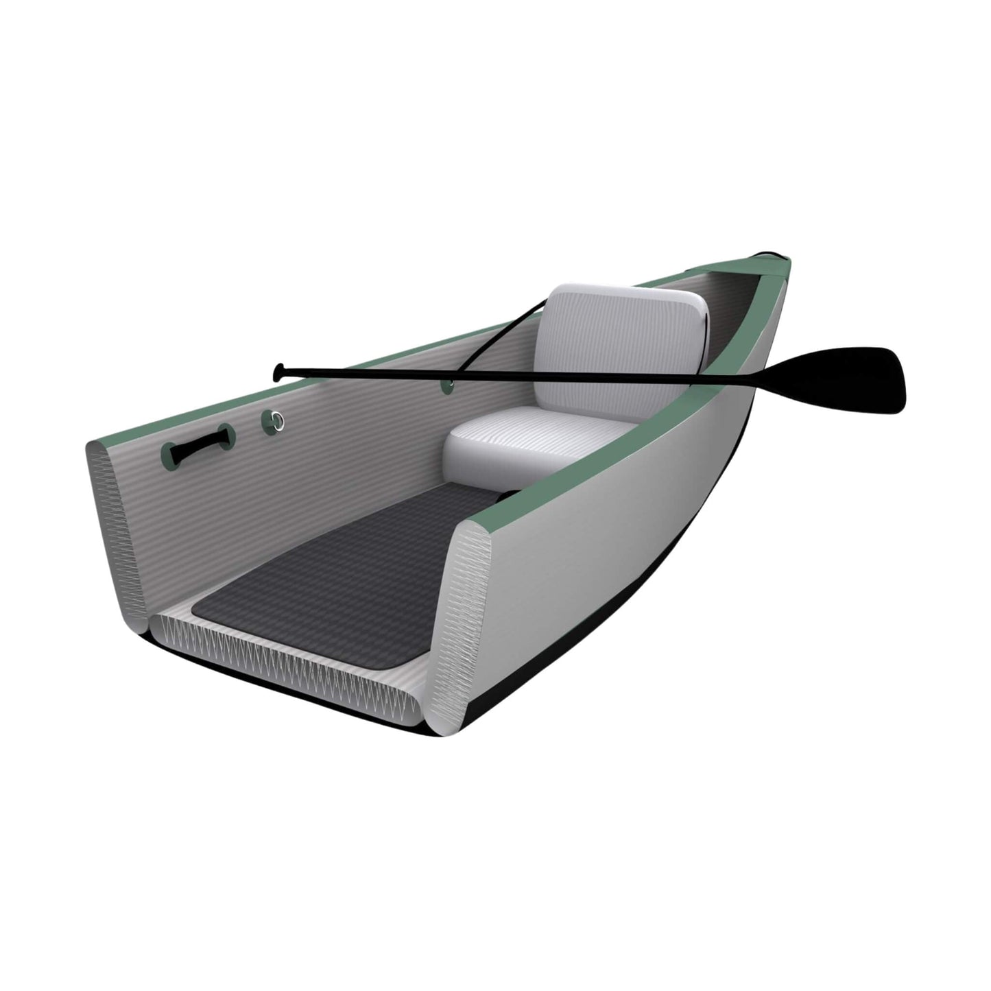 Sea Eagle 3-People TC16 High Pressure All Drop Stitch Inflatable Travel Canoe, 16FT [TC16K] (SAK43086)
